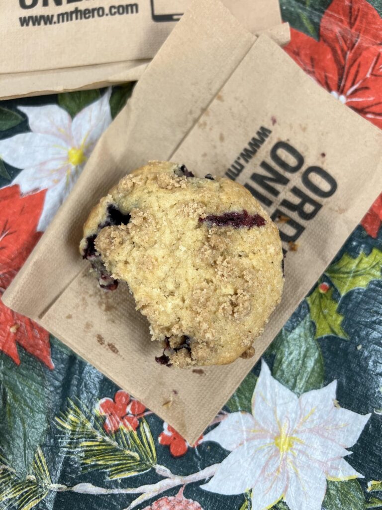 380 for this homemade blueberry muffin?