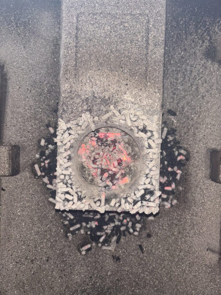 Traeger fire after cleaning