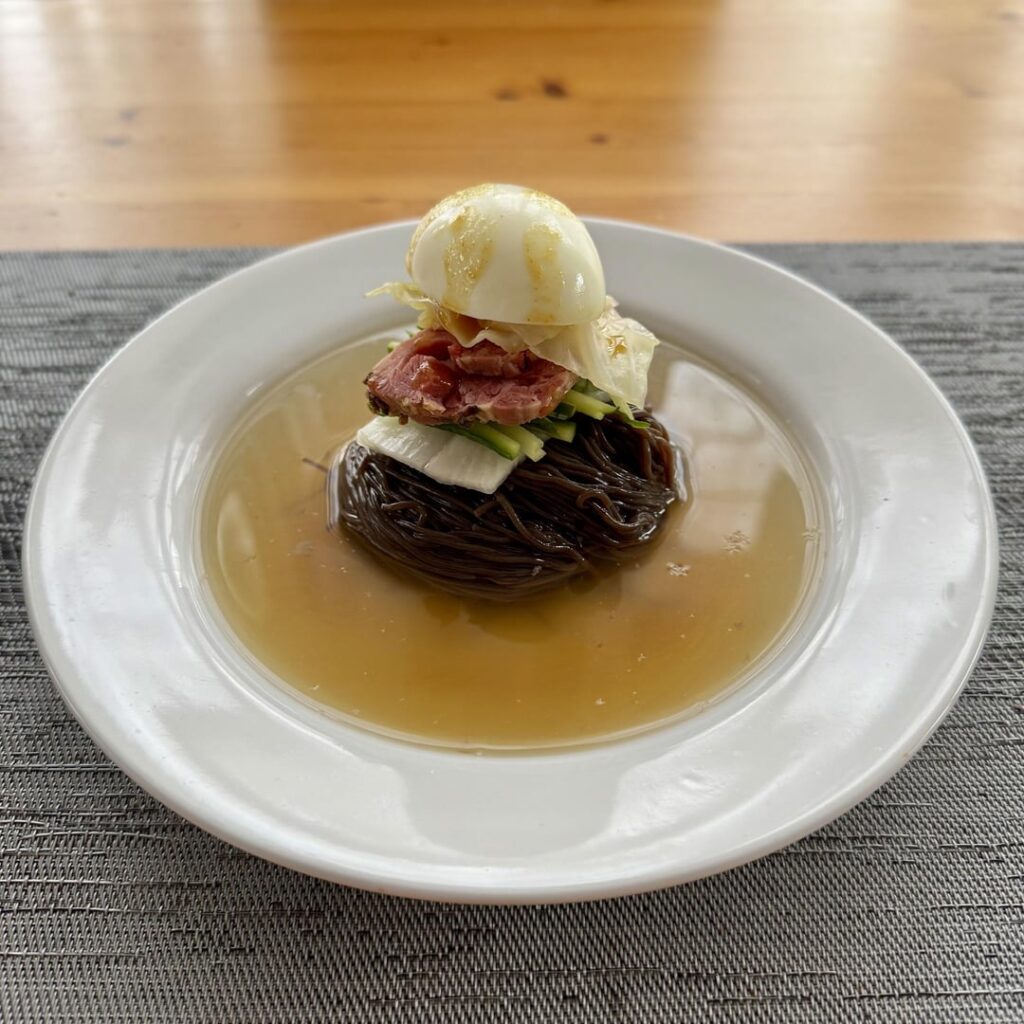 Corned beef and cabbage chik naengmyeon
