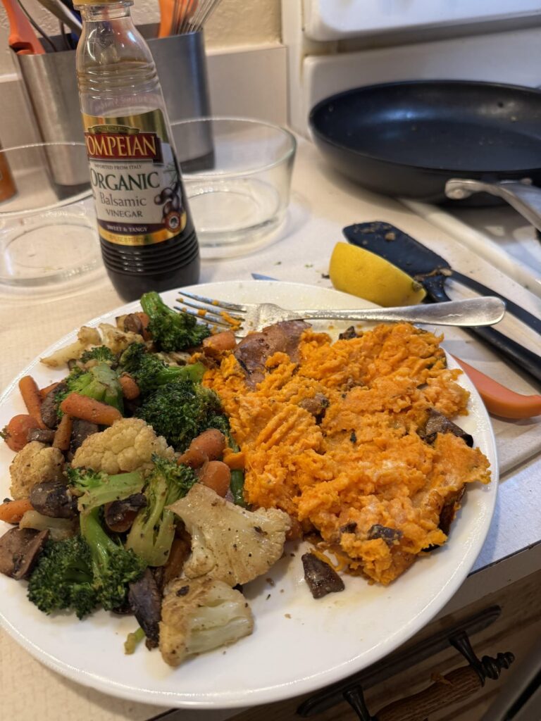 I needed a separate plate for the chicken!