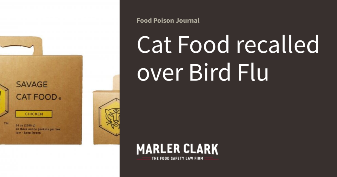 Cat Food recalled over Bird Flu
