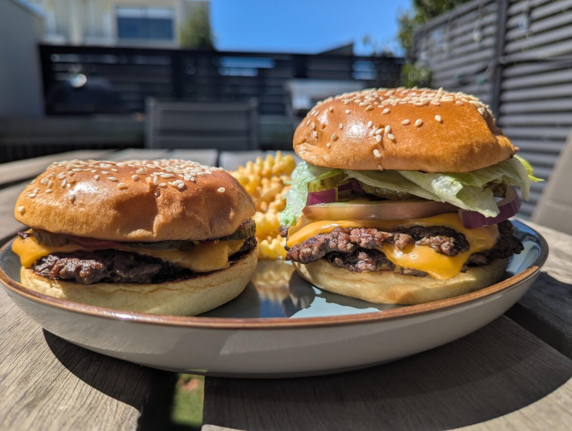 Coupla burgers I made for lunch yesterday