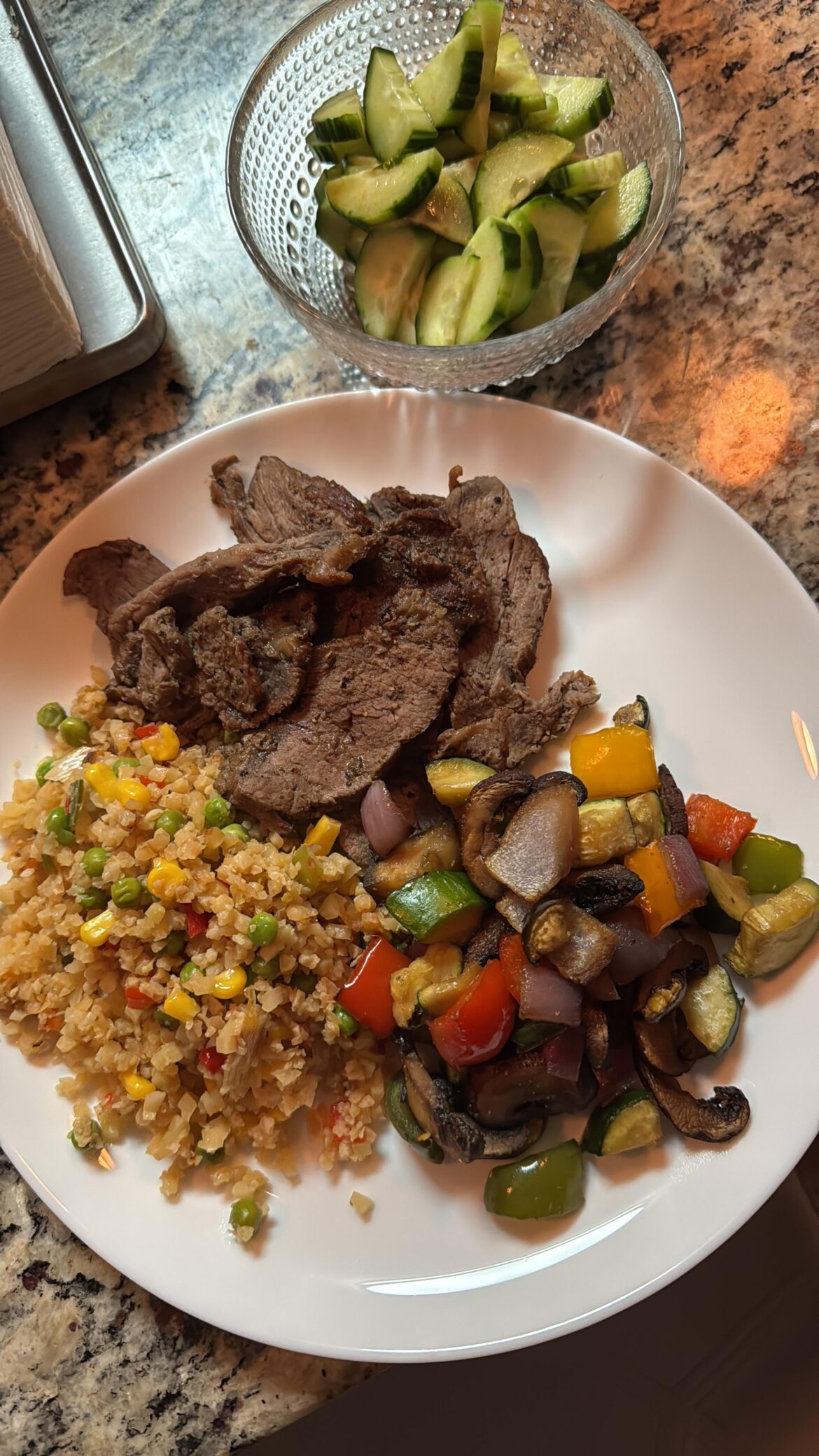 All of this for 417 calories and 47 grams of protein!