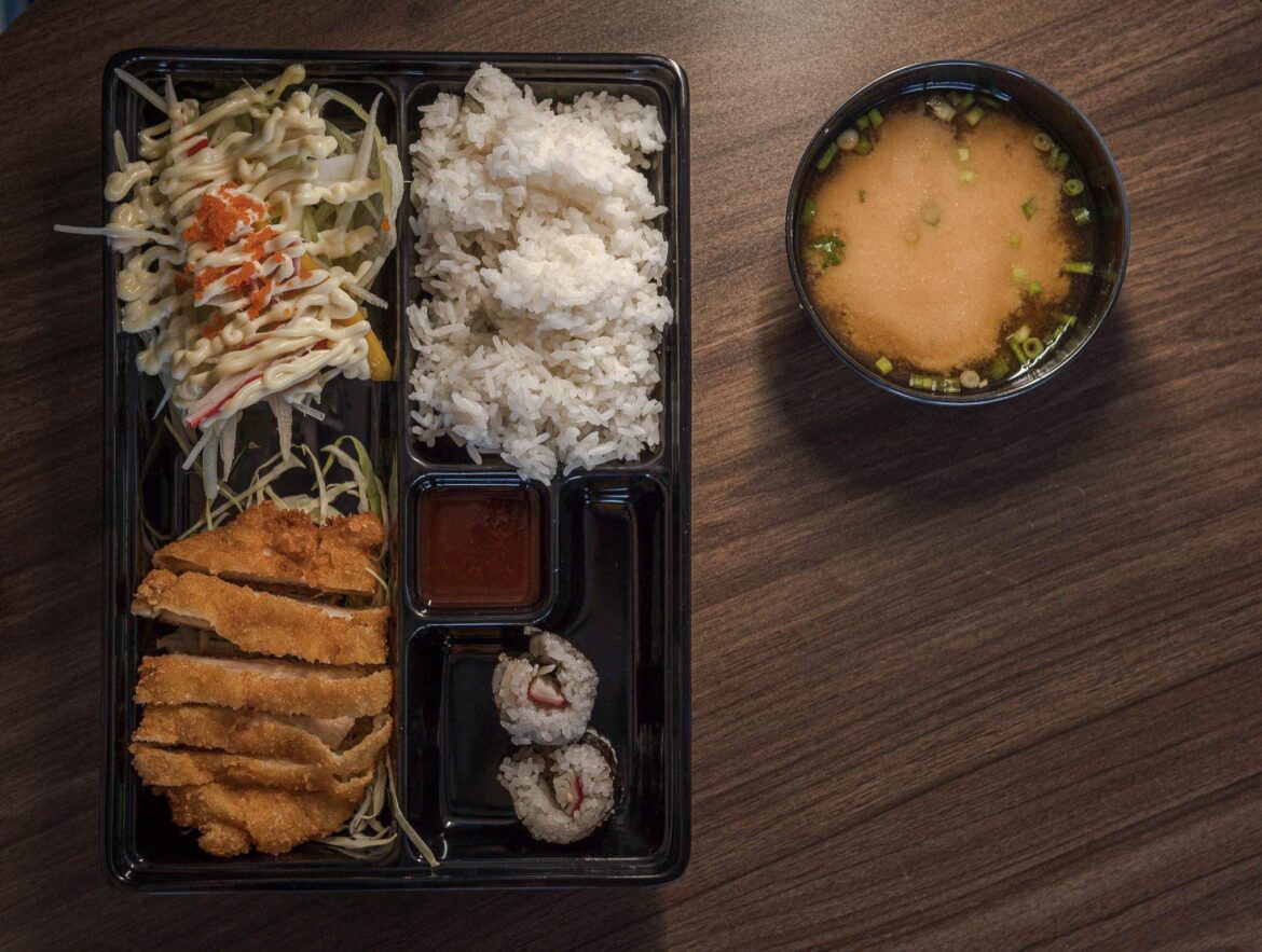 Tonkatsu bento.
