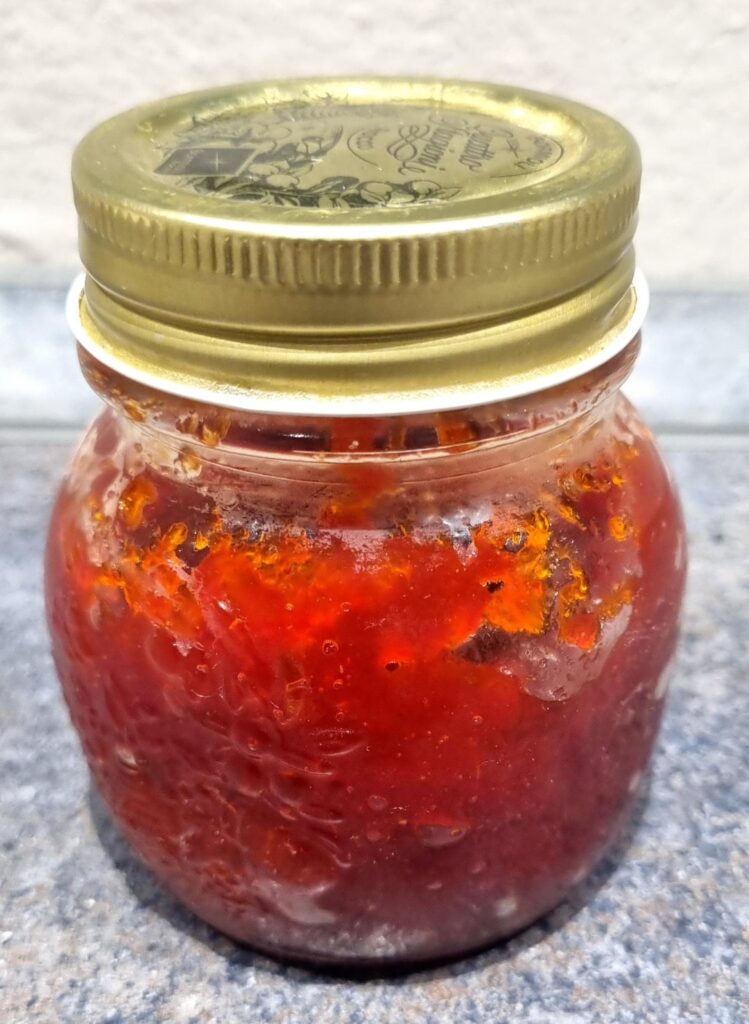 Homemade jalapeño jam