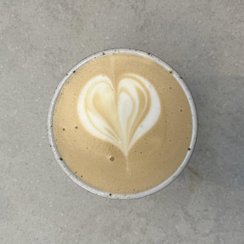 Rate my cappuccino art (a month into the job and on a busy day) ☕️🤍
