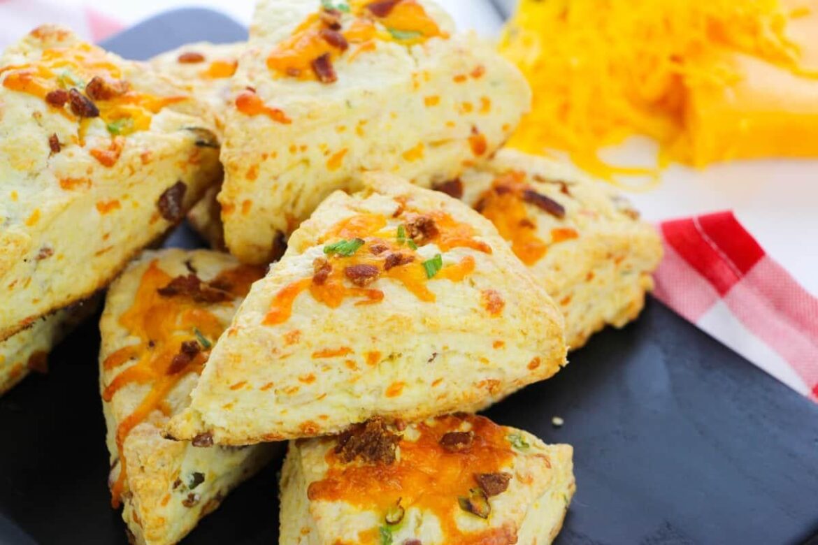 Savory Bacon And Cheddar Cheese Scones
