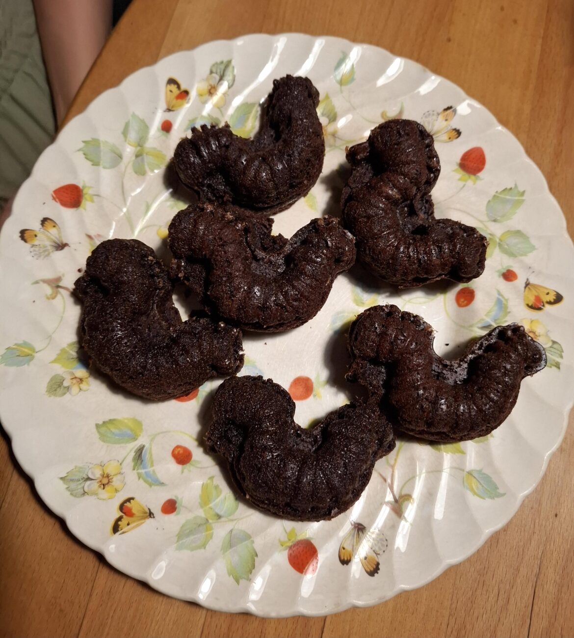 My "very hungry caterpillar" shaped muffin tin