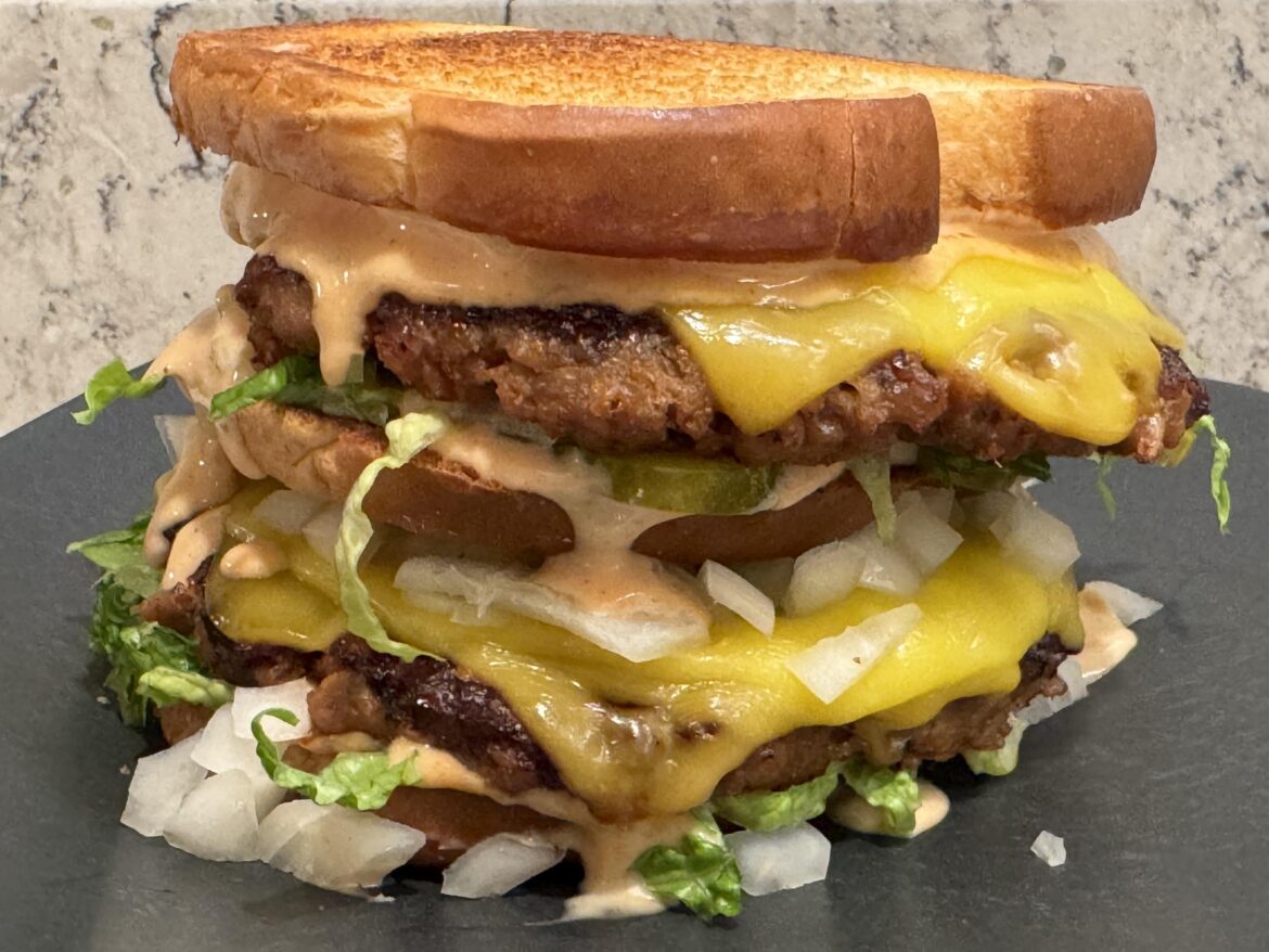 Dirty Big Mac patty melt