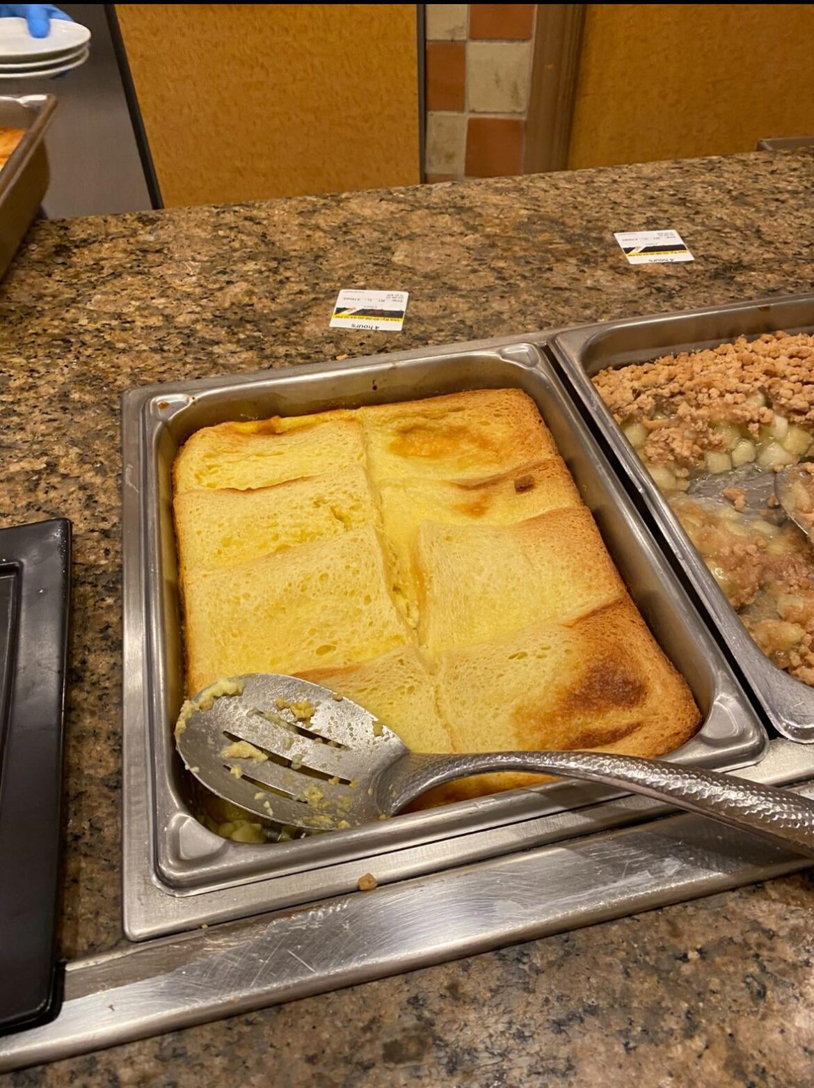 Bread pudding from MGM Grand buffet