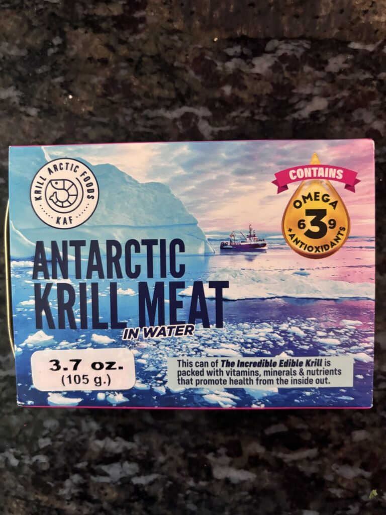 Antarctic Krill meat - yummy!