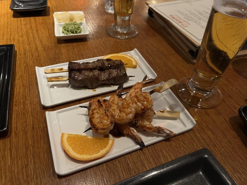 such a lovely low-cal dinner out