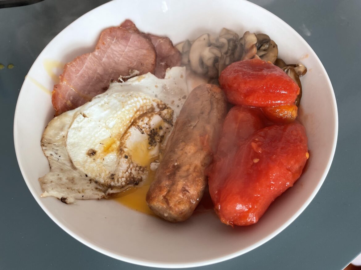Worlds Saddest Fry Up: Under 250cals