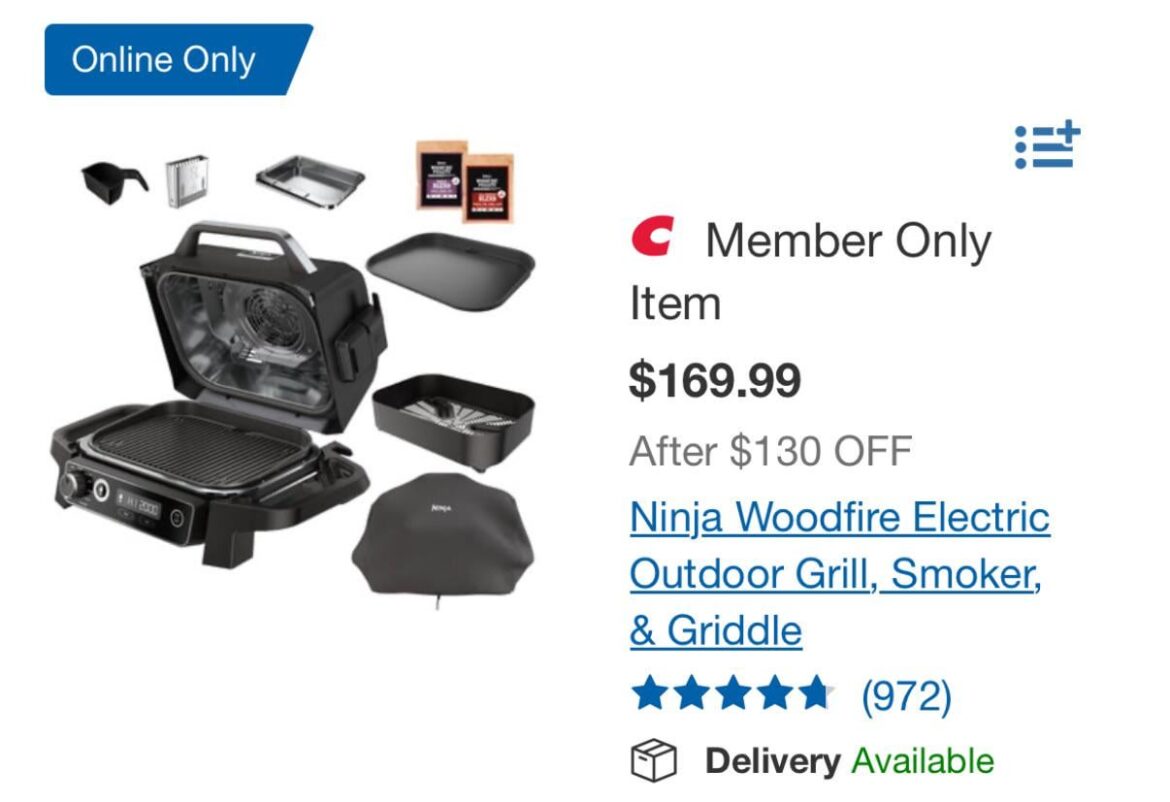 Ninja Woodfire - $170 @ Costco