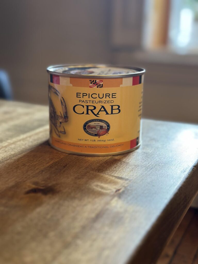 The best canned crab… Maryland blue crab