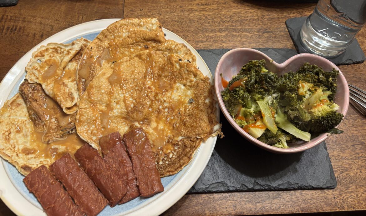 happy pancake day!! 450ish cals