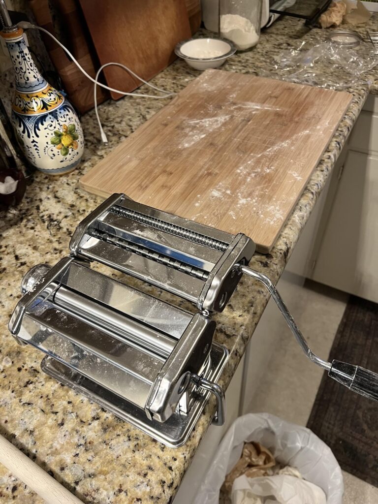 First time using the pasta maker!