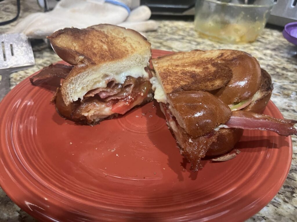 Challah bread grilled cheese