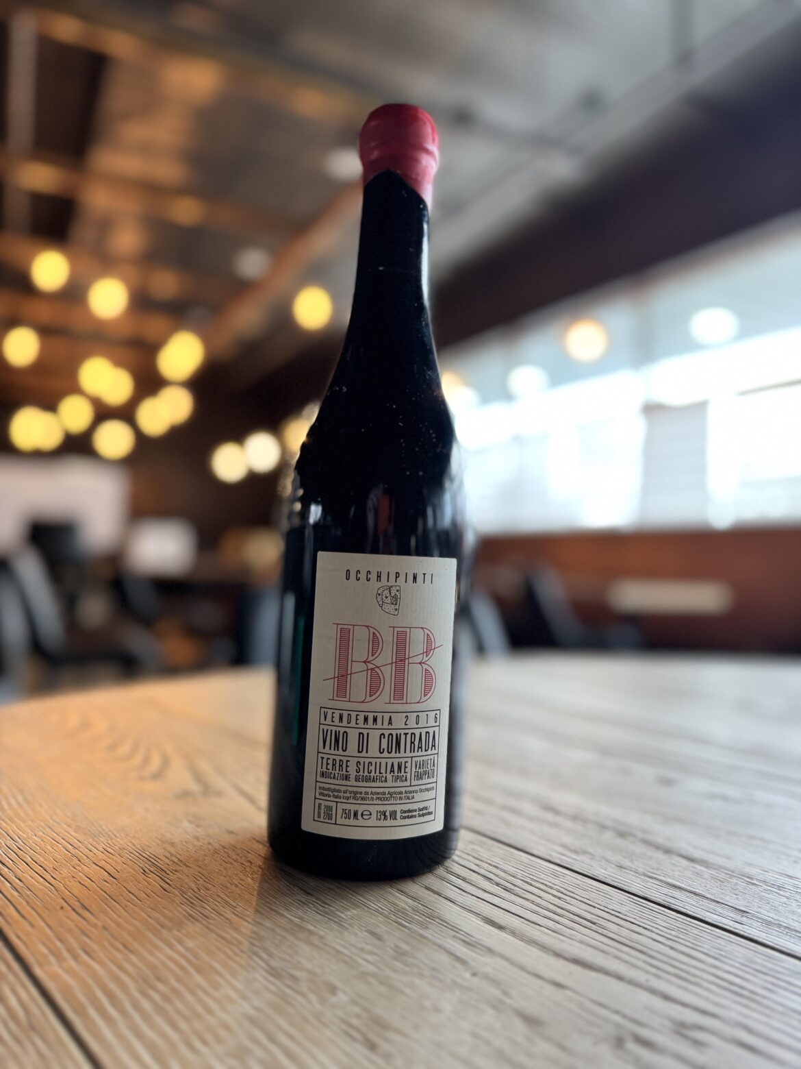 Opened this bottle of 2016 frappato today in a menu pairing tasting. We have dubbed it the “anti cab”