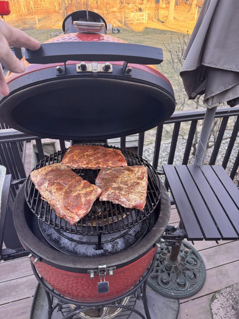 Dad cooking for a group!