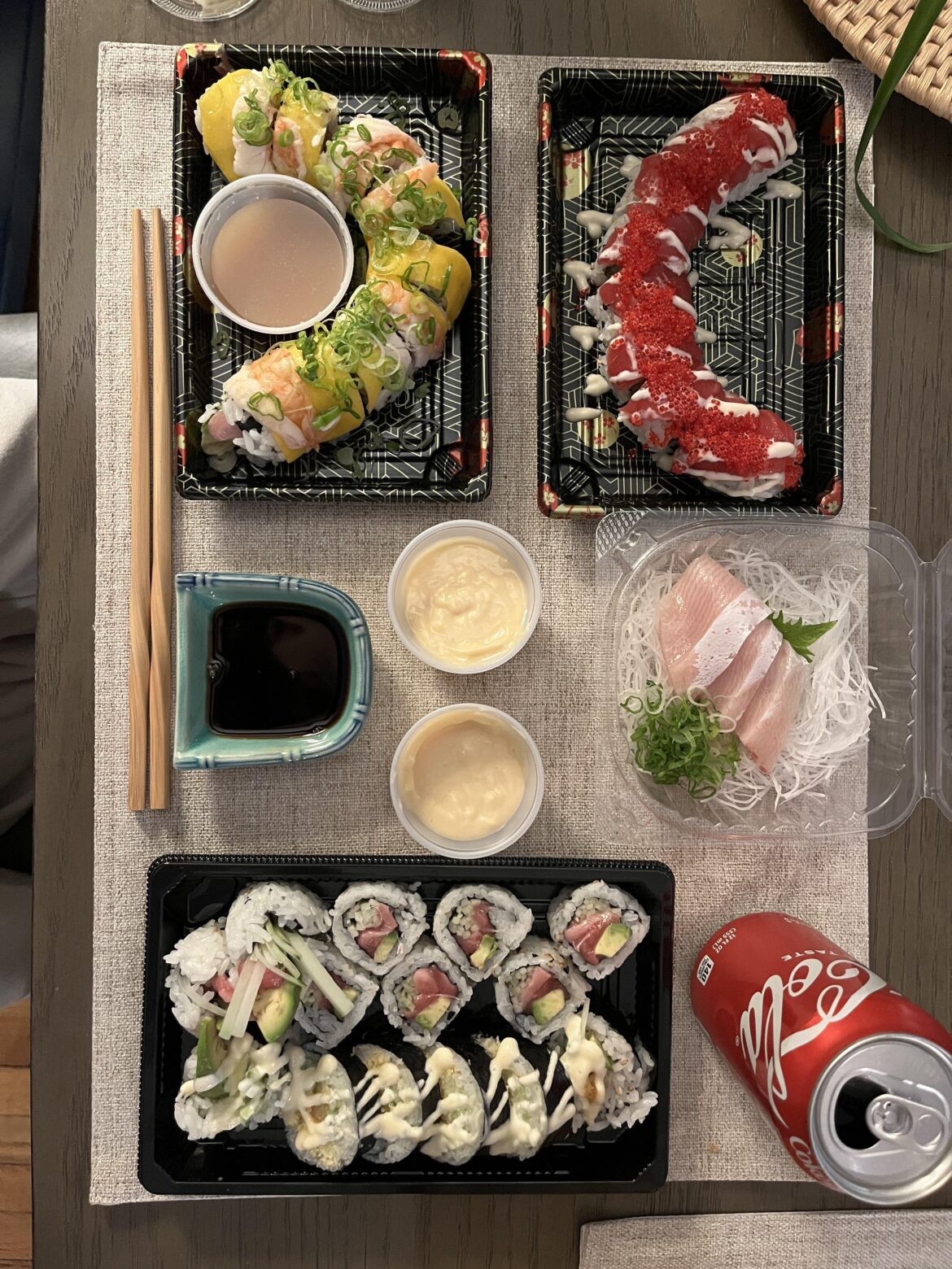 Thursday nights have become routine sushi nights