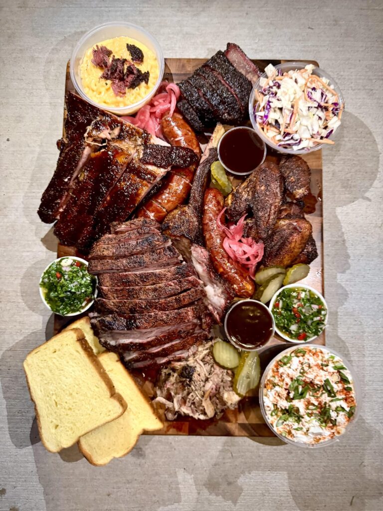 Bbq platter made for friends