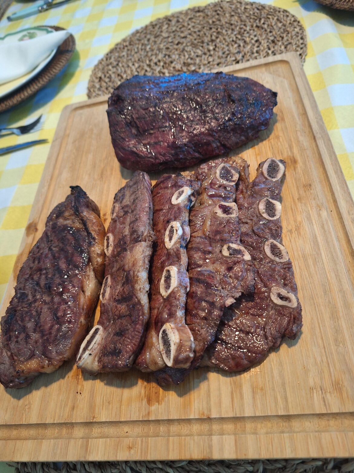 Birthday poolside BBQ on the kettle deluxe