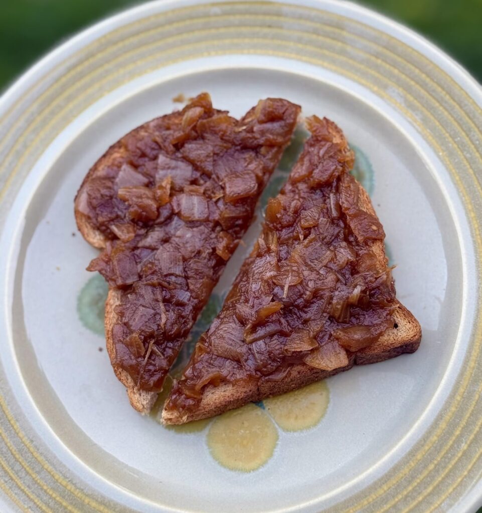 Onion jam (progress photos every 10 minutes)