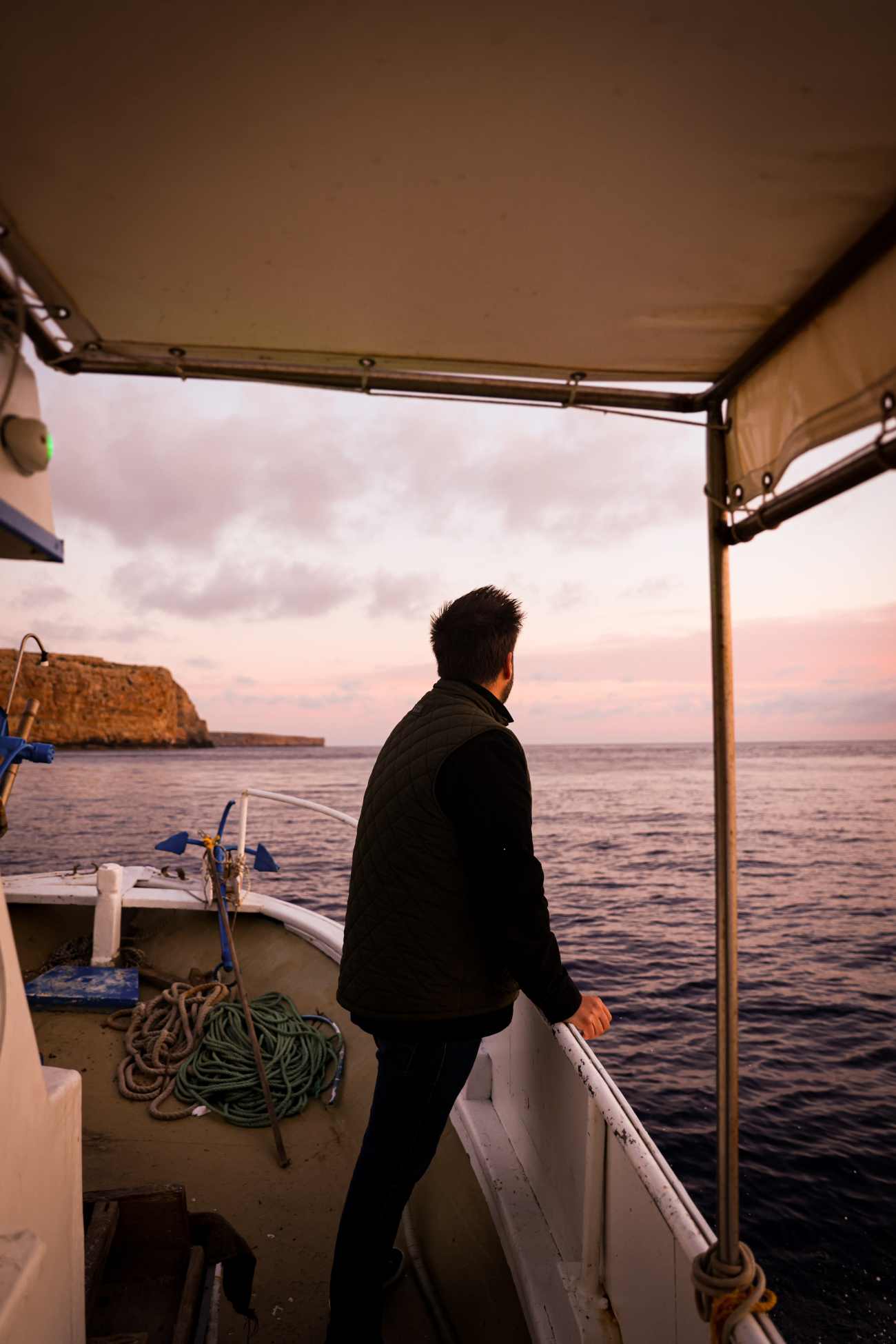 Chef Luca Piscazzi fishing ©Pelagos