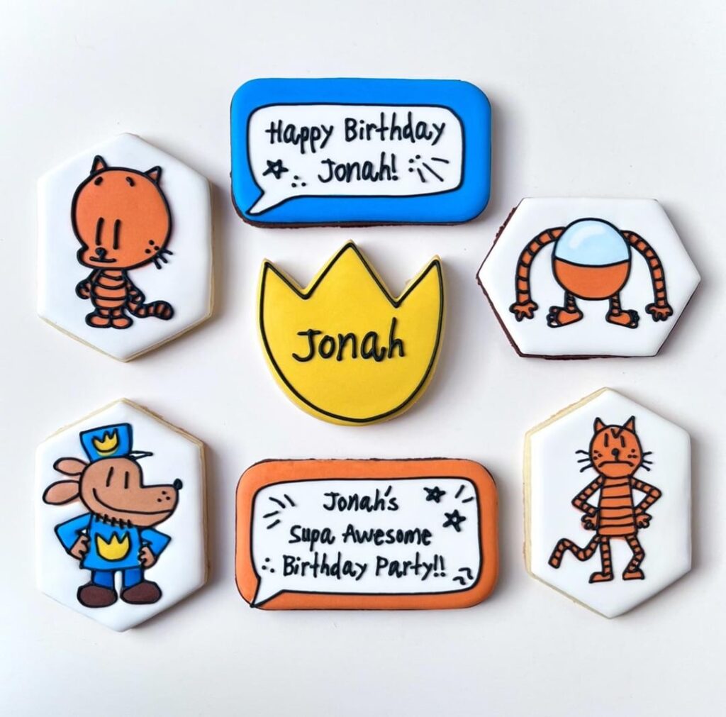 8th birthday cookies for my own son!