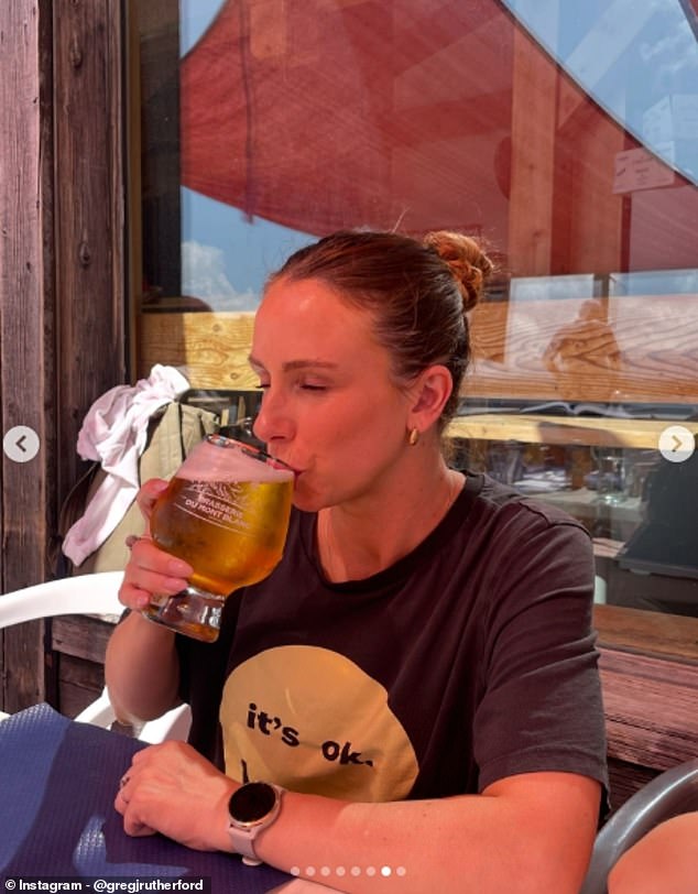He finished off the adorable Instagram post with a photo of Susie enjoying a cold beer in the shade