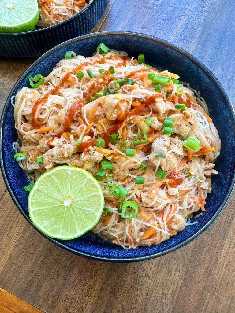 Thai Style Vermicelli Noodles & Chicken