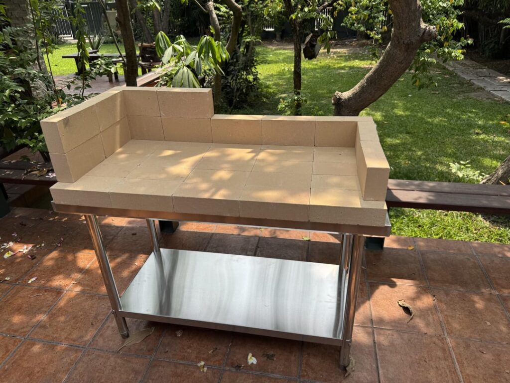 Making a budget open fire grill