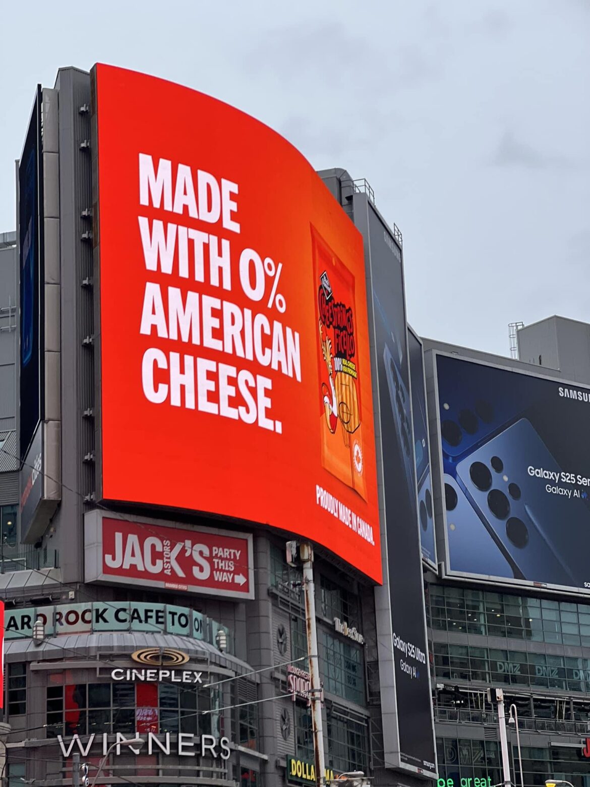 How [cheese] companies are advertising in Canada these days..