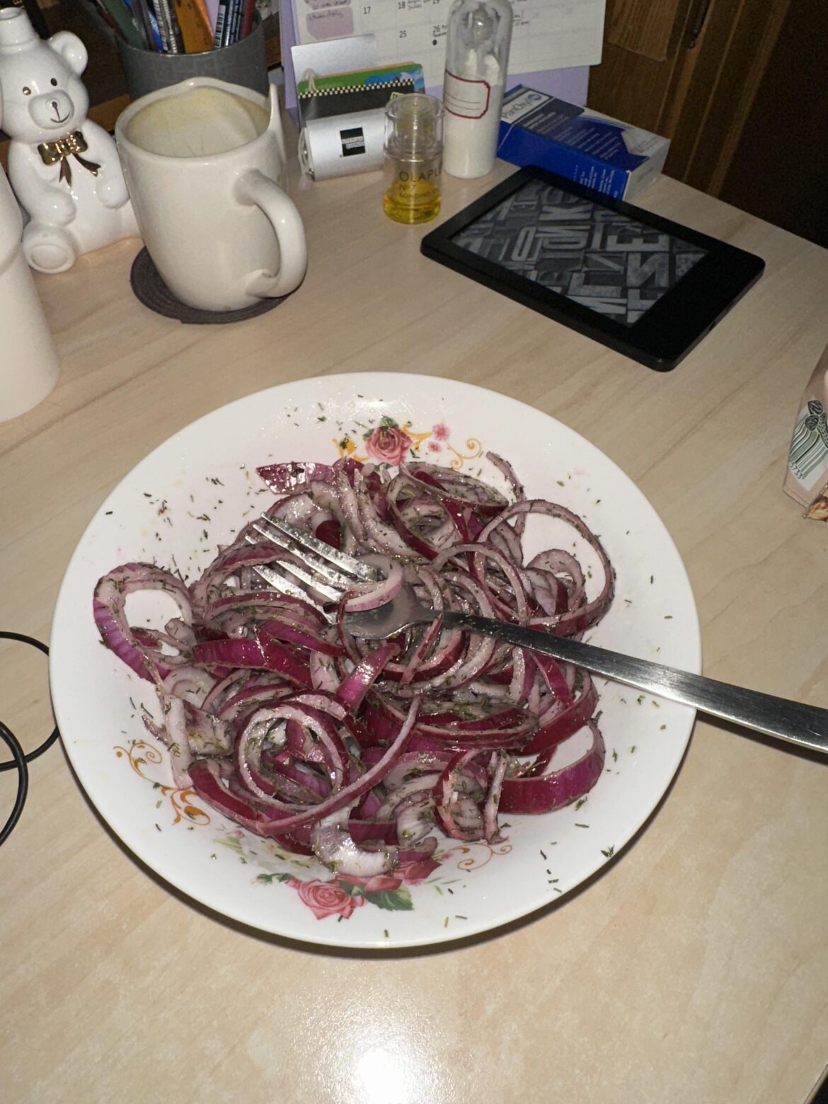 I eat 4 whole onions with nothing else every night. Don’t ask about my toilet habits.