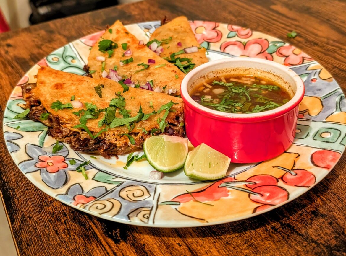 My first attempt at Quesabirria tacos 👌