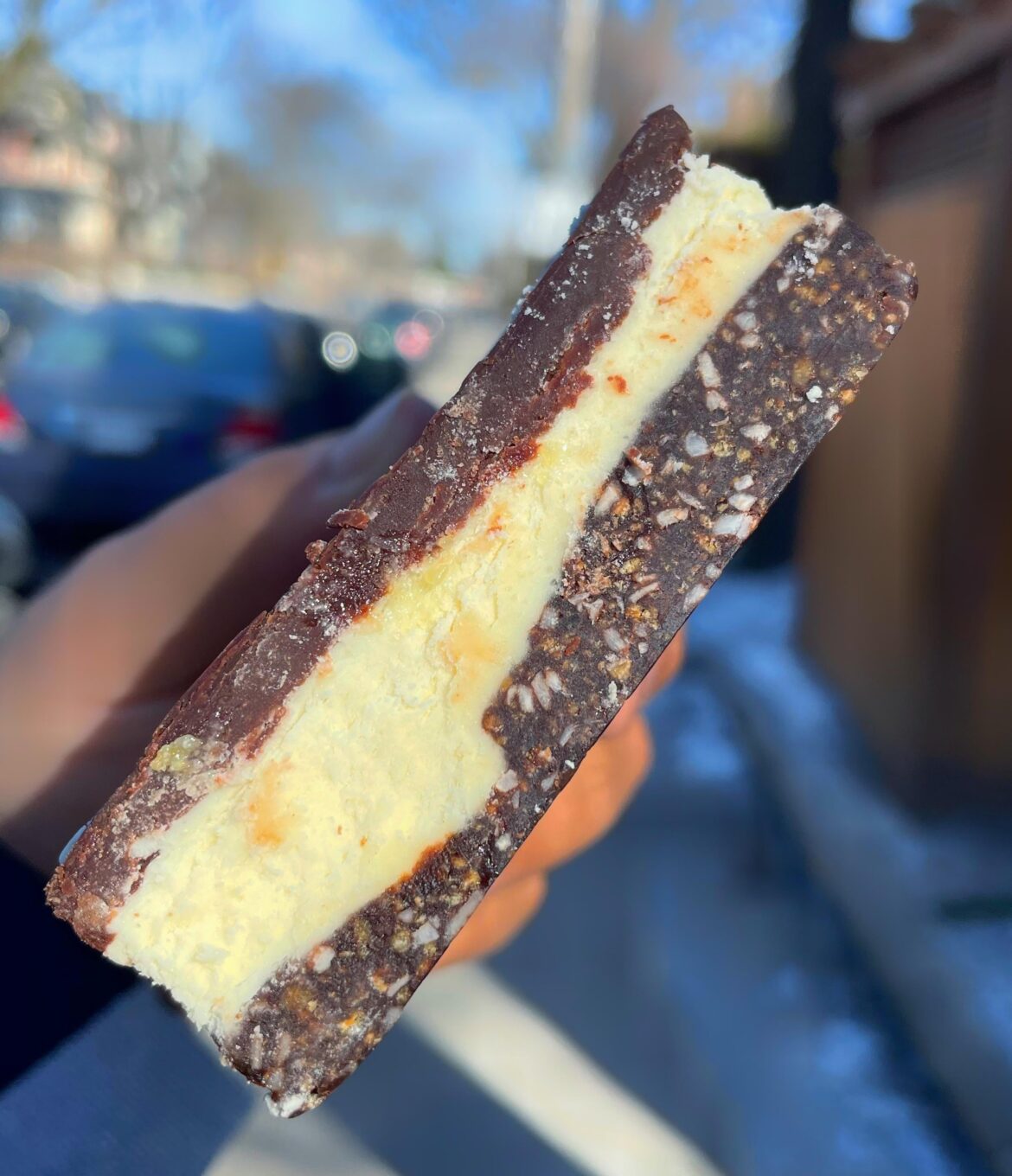 Challenging myself to eat Canadian foods for 20 days straight. Day 5 is a Nanaimo bar from Dough Bakeshop. Challenging myself to eat Canadian foods for 20 days straight. Day 5 is a Nanaimo bar from Dough Bakeshop.