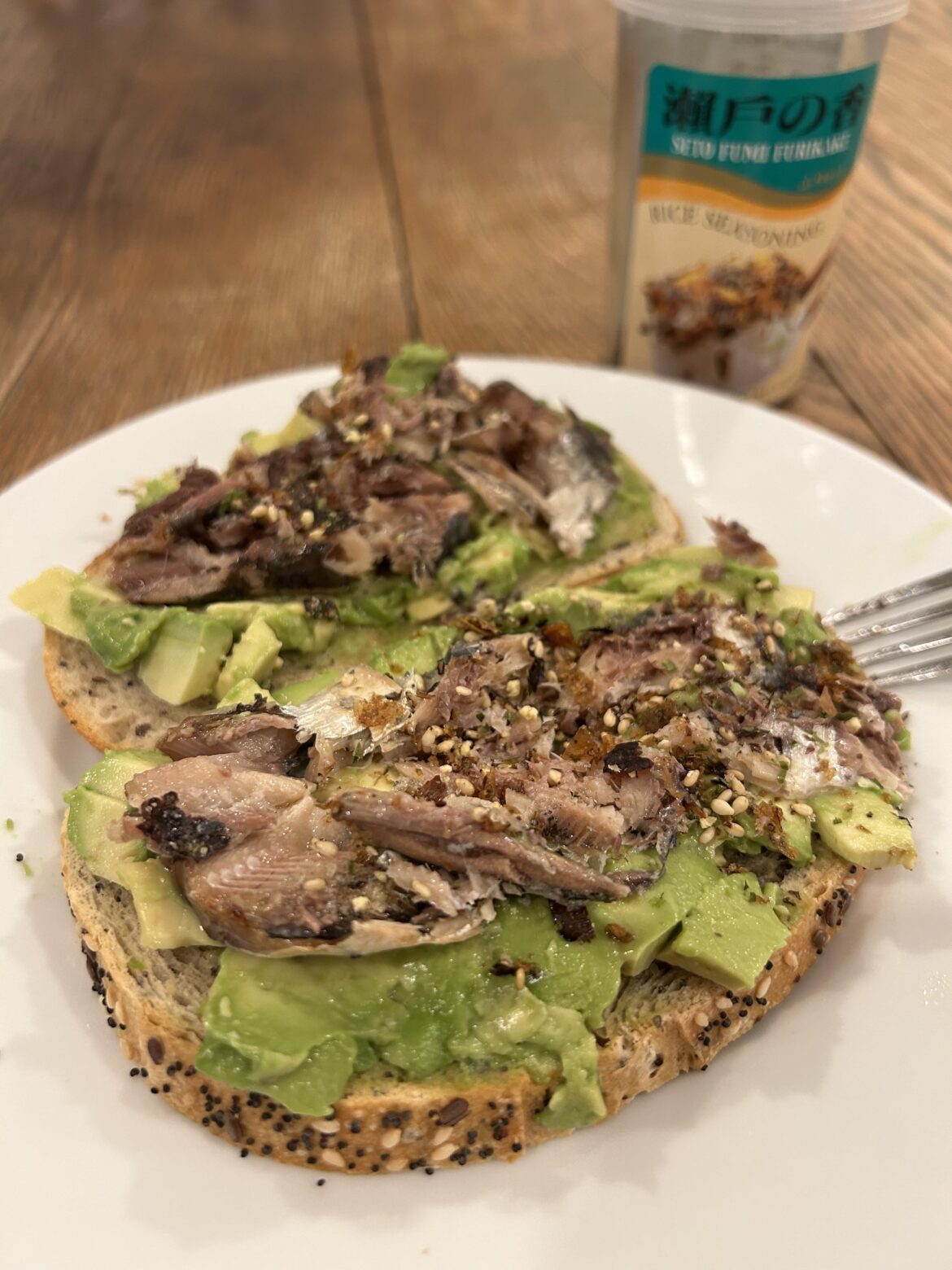 Avocado and deen toast with furikake