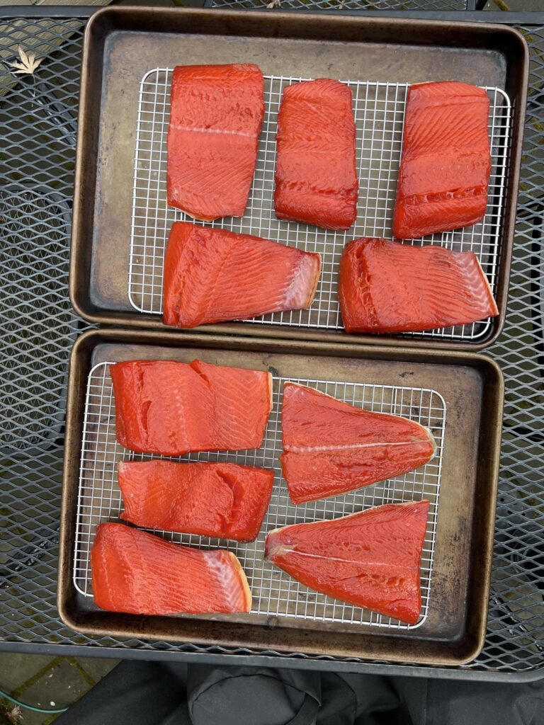 Hot smoked salmon Hot smoked salmon