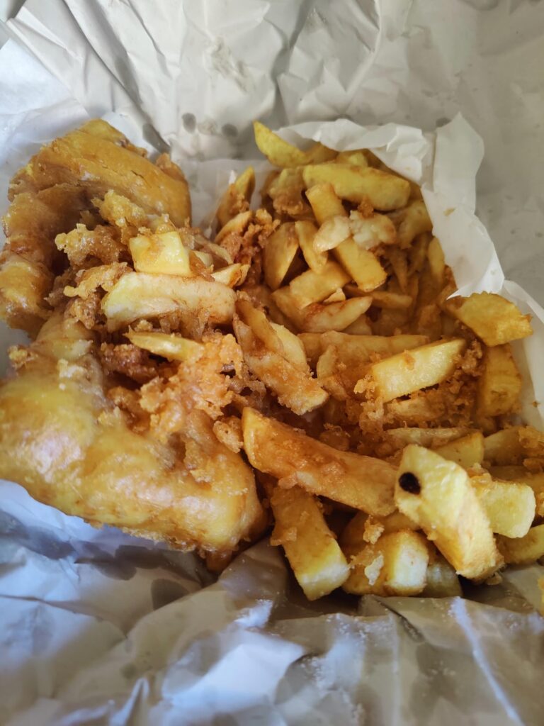 Fish and chips for Friday lunch