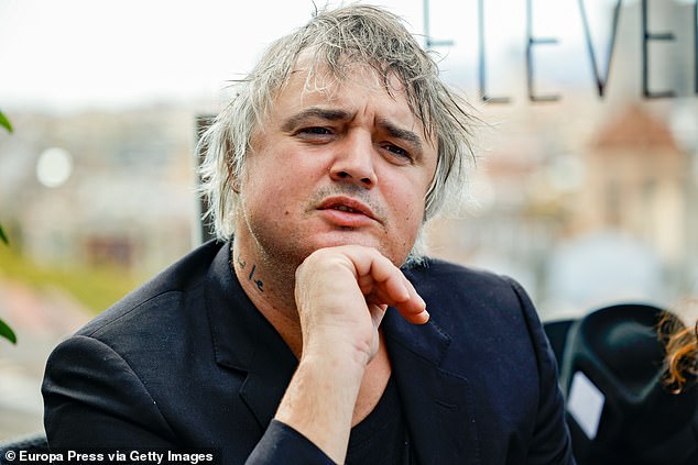 Pete Doherty is pictured during the presentation of the documentary Peter Doherty: Stranger in my own Skin at the In-Edit Festival at the Calderon Hotel in Barcelona in October 2023