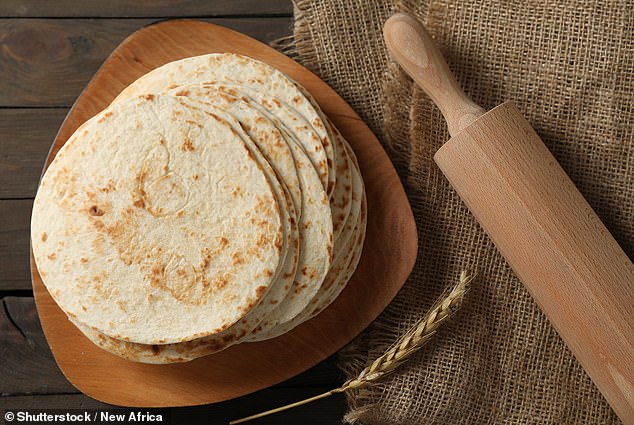 Glycerol may be added to some flour and corn tortillas to keep them from becoming too hard or brittle (stock image)