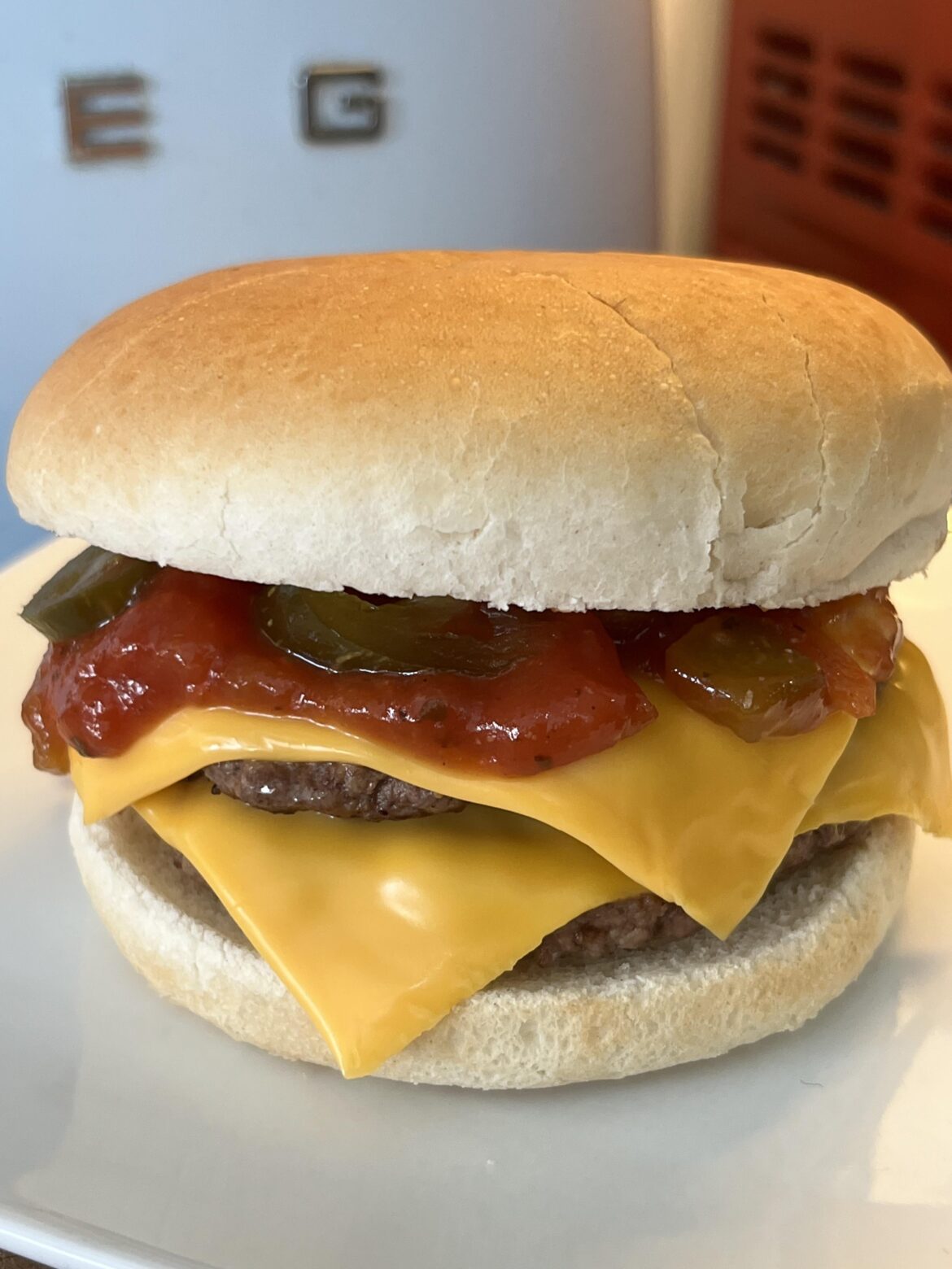 My copycat McDonald’s Double Chilli Cheeseburger