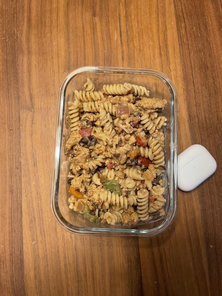 Creamy Taco Pasta - 1.3 lbs per serving , 68g Protien