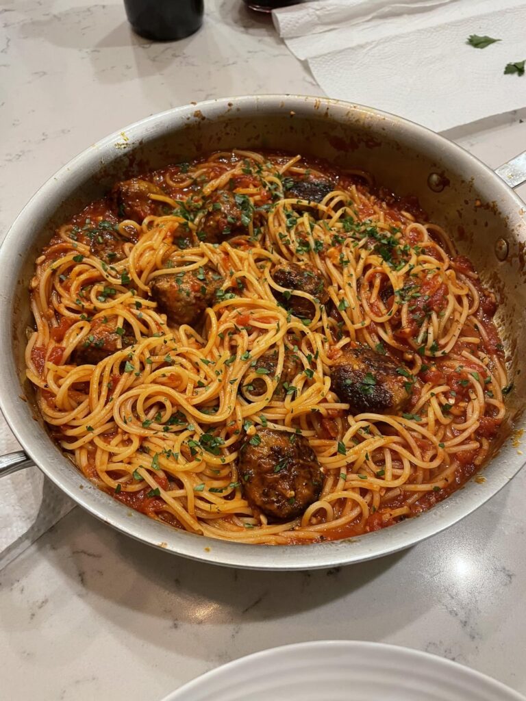 The classic Spaghetti & Meatballs