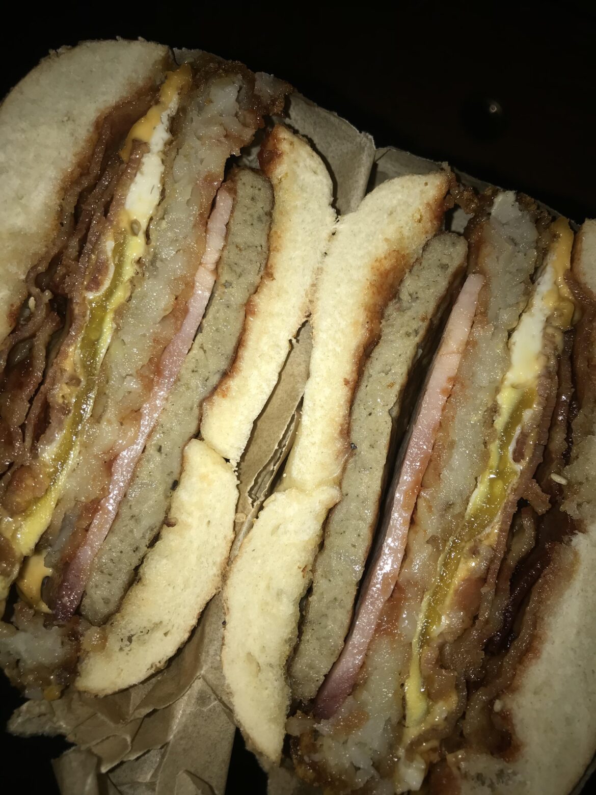 When you start day drinking at 3 pm on a Wednesday and need an insane breakfast sandwich at 10:45