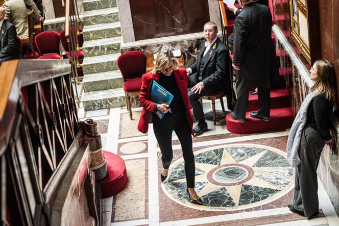 French Minister for the Green Transition Agnès Pannier-Runacher, at the Assemblée Nationale in Paris on October 23, 2024.
