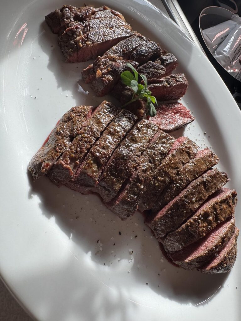 Venison backstrap: 130°/2hr, Delmonico: 137°/2hr