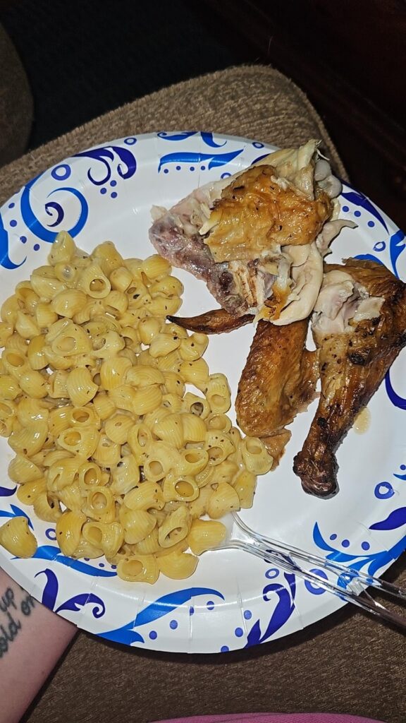 How many oz of chicken did I eat?