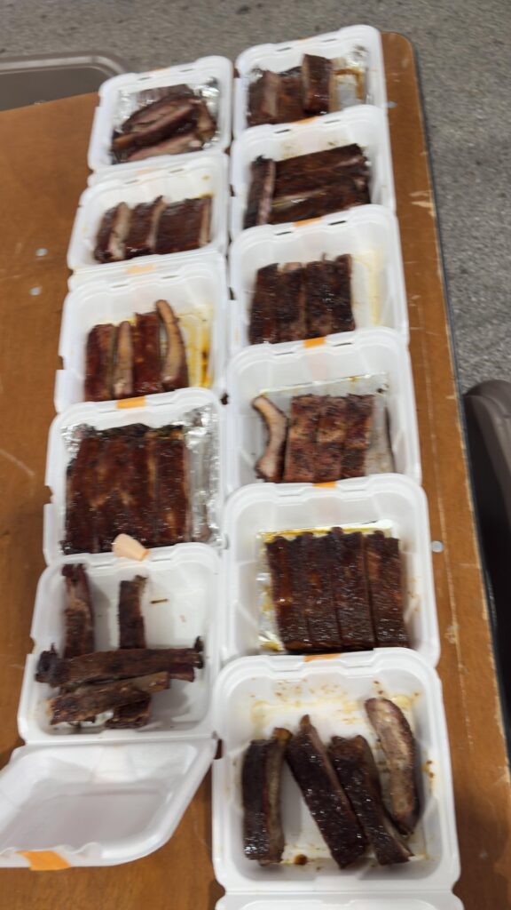 Just got done with a BBQ Competition. Here's a bunch of rib turn-ins